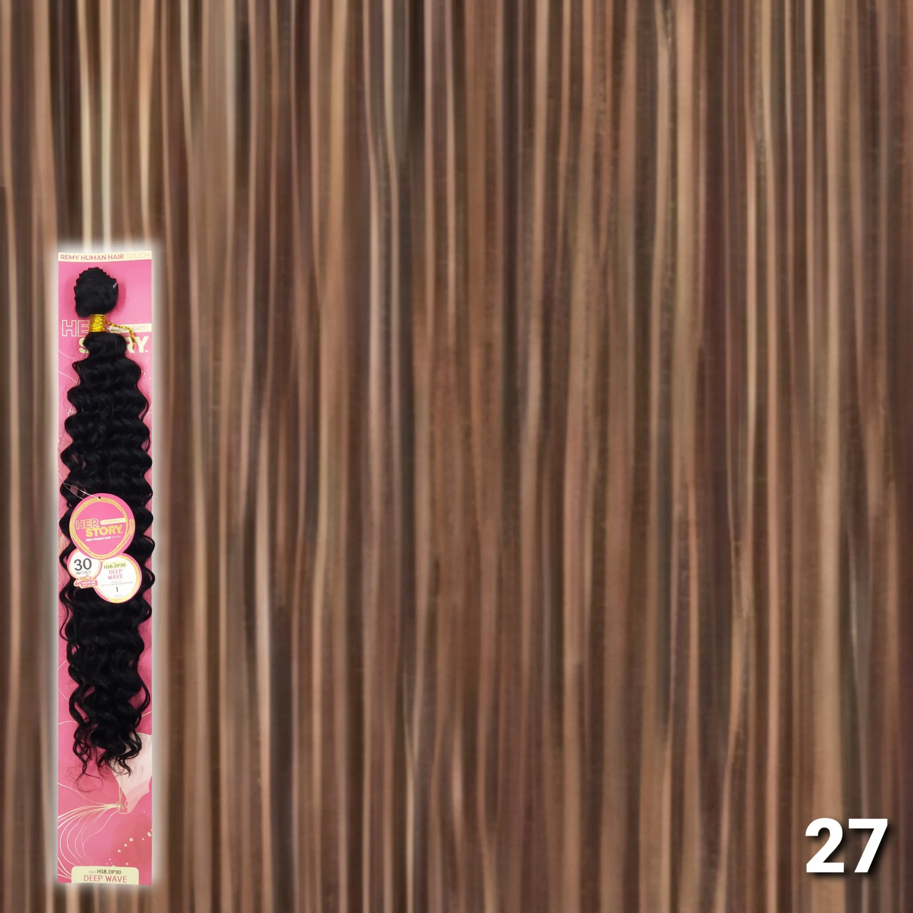 (30") Beshe HER STORY PremierMix Remy Touch Deep Wave Weaving (HSB.DP30)