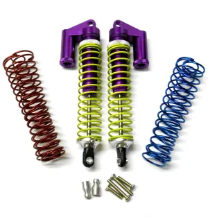 58815P 1/8 Scale RC Alloy Piggyback Shock Absorbers Damper Set x 2 Purple 115mm