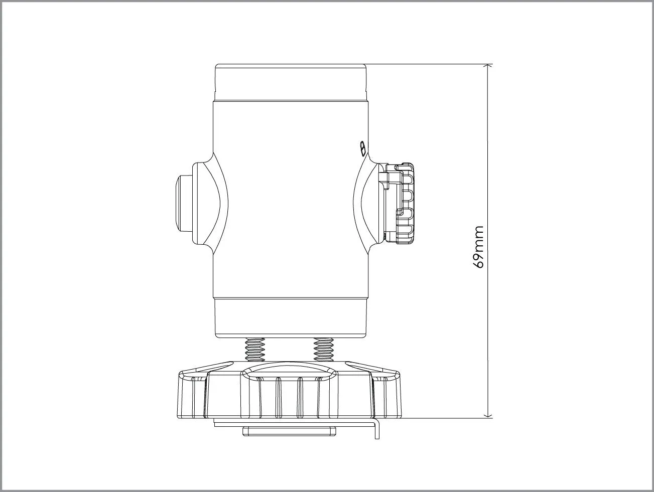 AOI Quick Release System -11 Base with Cold Shoe Mount (White)
