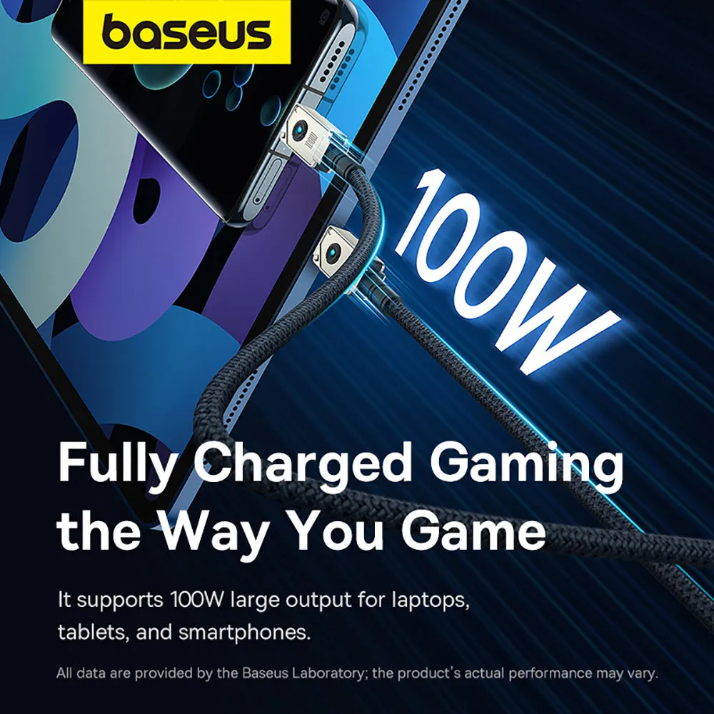 Baseus Aerospace Series Fast Charging Cable Type-C to Type-C 100W 1m Starlight White