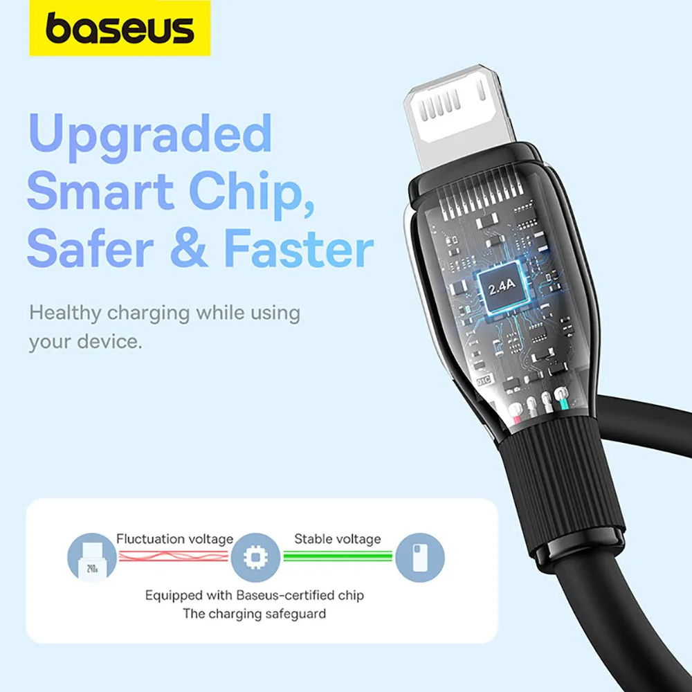 Baseus Pudding Series Fast Charging Cable USB to iP 2.4A 1.2m - Starry Black
