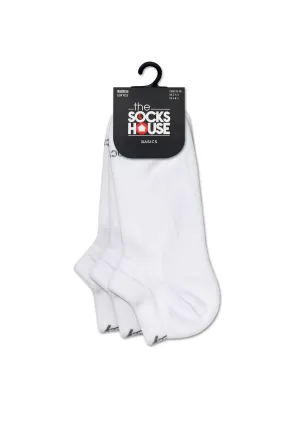 Basic White Trainer Socks with 3 Pairs
