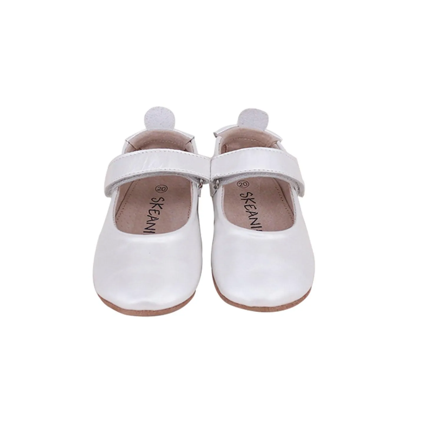 Bella Pre/First Walker Mary Jane Shoes Pearl White