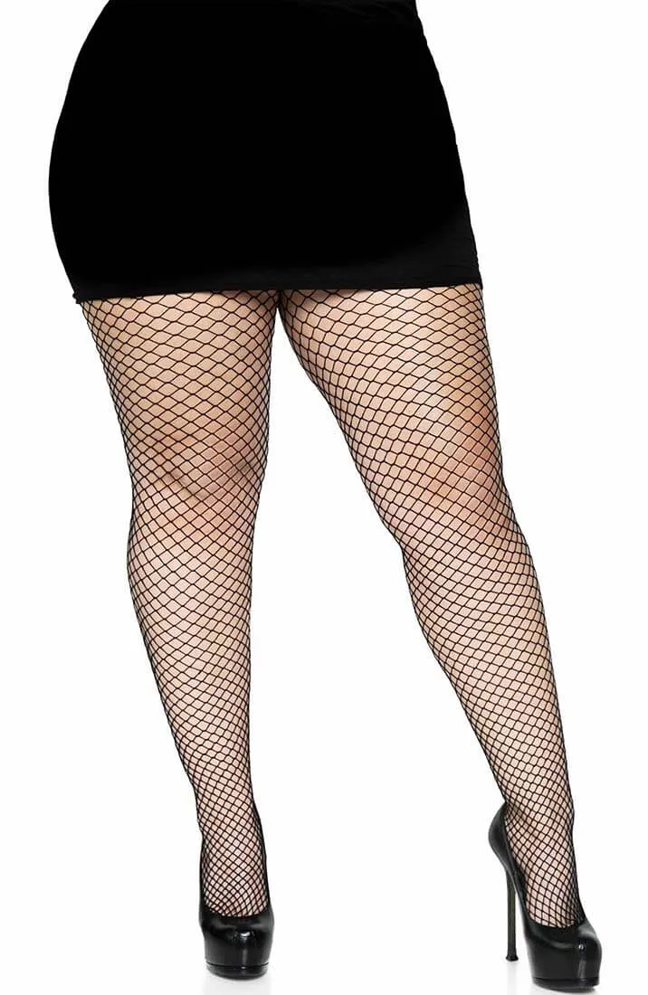 Black fishnet pantyhose