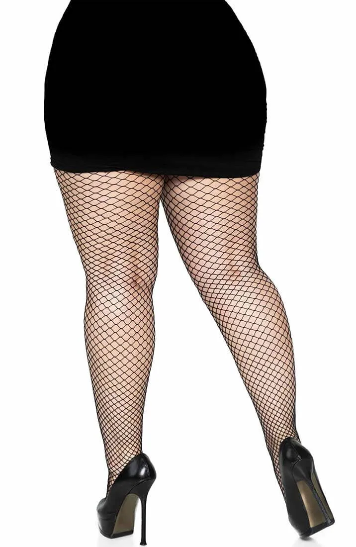 Black fishnet pantyhose