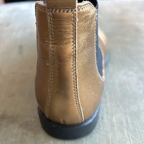 Bonpoint gold lame boots