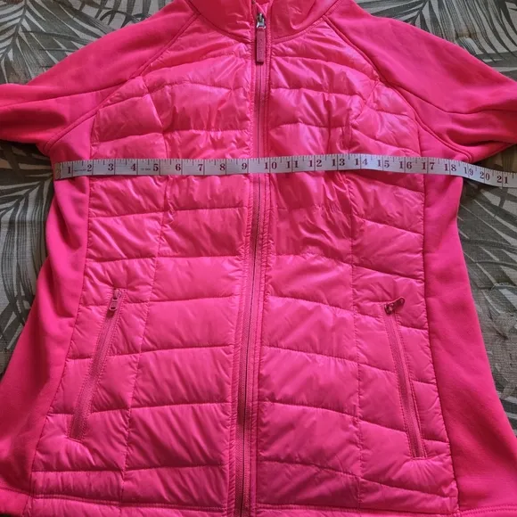 Calvin Klein Performance CK Quick Dry Jacket Neon Barbie Pink Down Large Zipper