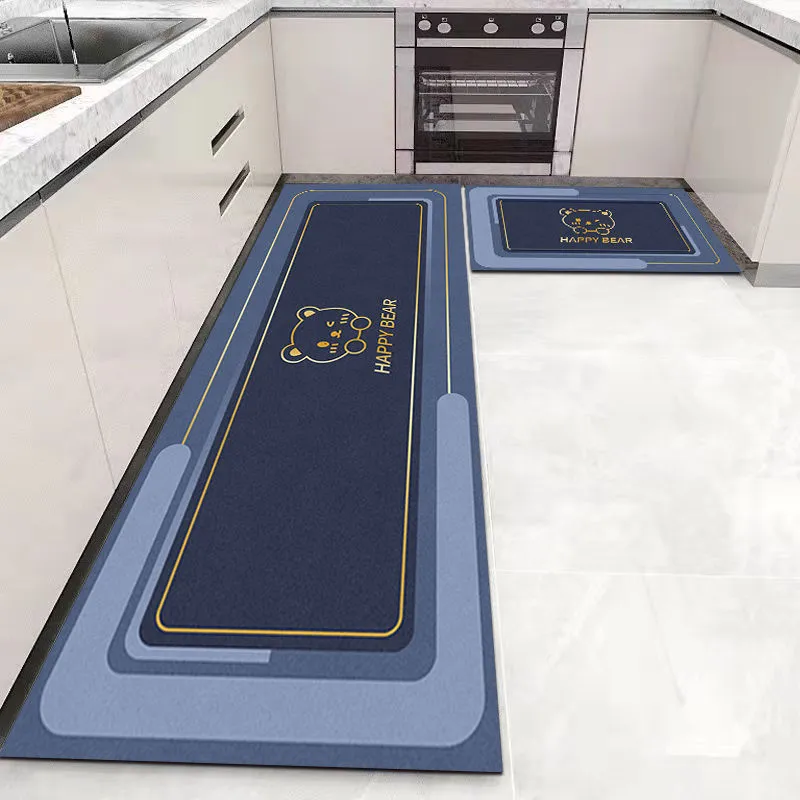 CarpetnRug Kitchen Floor Mat Bedroom Living Room Long Bedside Area Rug Hallway Soft Washable Carpet Anti slip Bathroom Entrance Doormat
