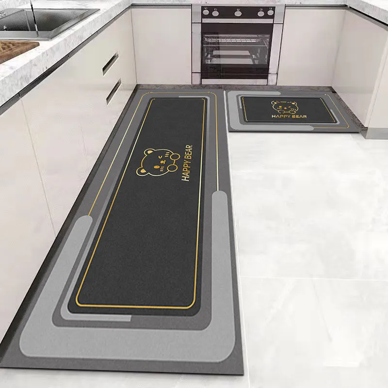 CarpetnRug Kitchen Floor Mat Bedroom Living Room Long Bedside Area Rug Hallway Soft Washable Carpet Anti slip Bathroom Entrance Doormat