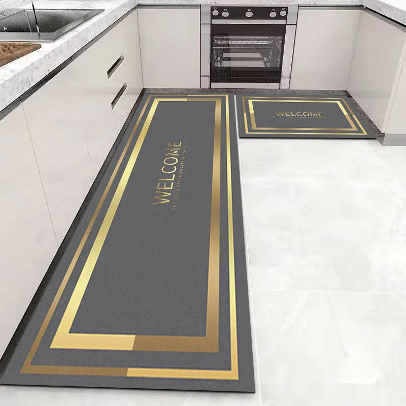 CarpetnRug Kitchen Floor Mat Bedroom Living Room Long Bedside Area Rug Hallway Soft Washable Carpet Anti slip Bathroom Entrance Doormat