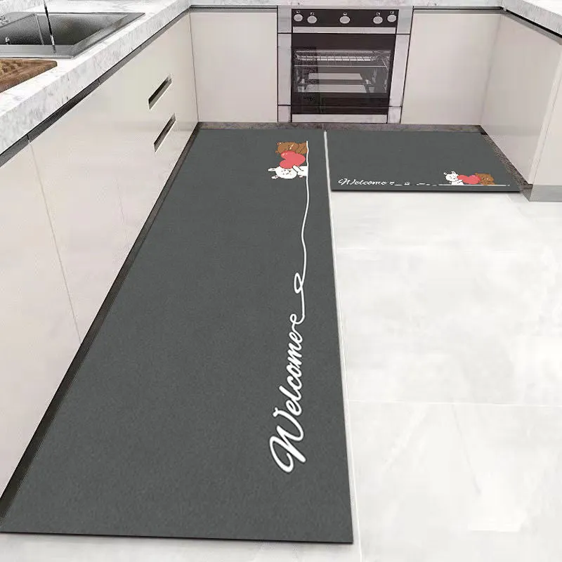 CarpetnRug Kitchen Floor Mat Bedroom Living Room Long Bedside Area Rug Hallway Soft Washable Carpet Anti slip Bathroom Entrance Doormat