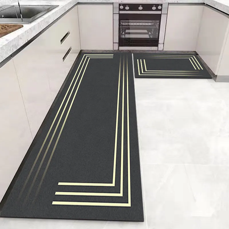 CarpetnRug Kitchen Floor Mat Bedroom Living Room Long Bedside Area Rug Hallway Soft Washable Carpet Anti slip Bathroom Entrance Doormat