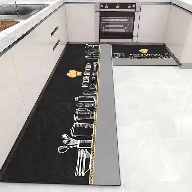 CarpetnRug Kitchen Floor Mat Bedroom Living Room Long Bedside Area Rug Hallway Soft Washable Carpet Anti slip Bathroom Entrance Doormat