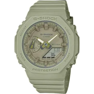 CASIO G-SHOCK MID-SIZE MODEL ANALOG DIGITAL DIAL KHAKI GREEN LADIES WATCH GMA-S2100BA-3AJF