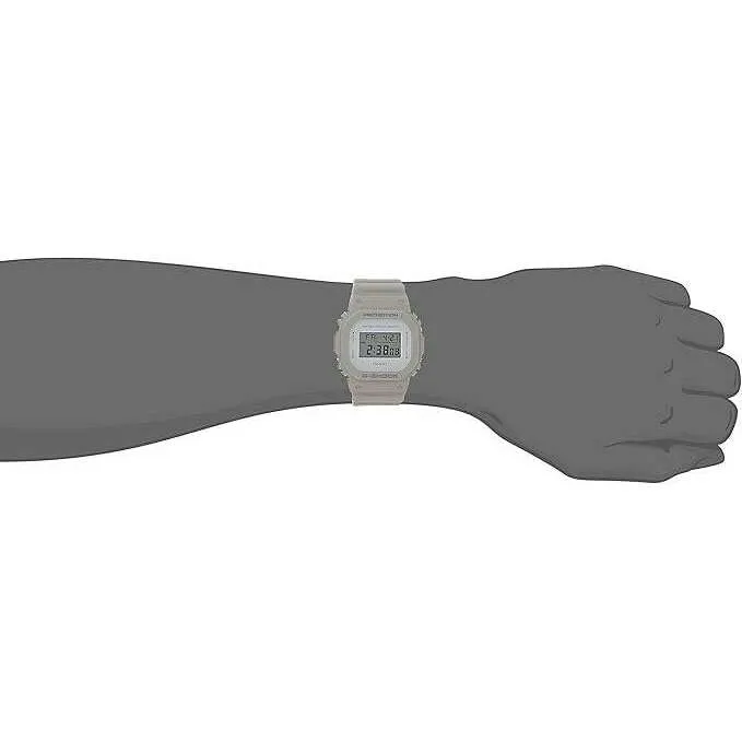 CASIO G-SHOCK SQUARE MODEL DIGITAL DIAL GREY BEIGE MEN WATCH DW-5600M-8JF