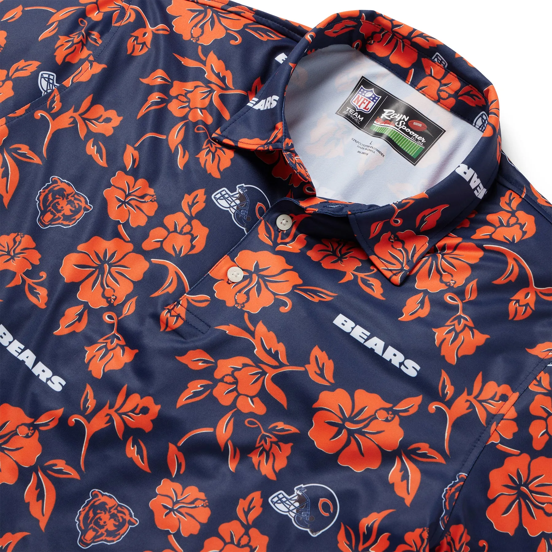 CHICAGO BEARS PUA PERFORMANCE POLO