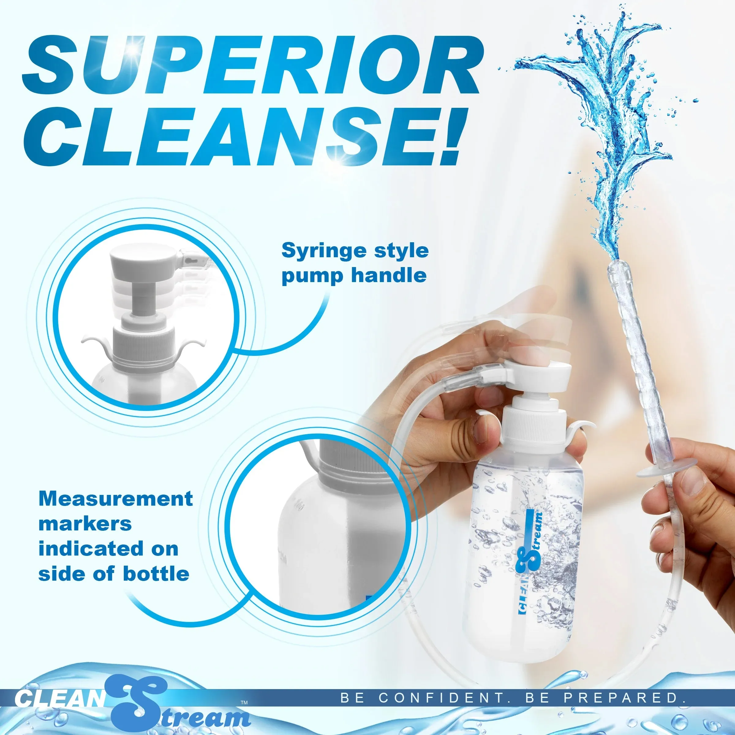 CleanStream Pump Action Enema Bottle