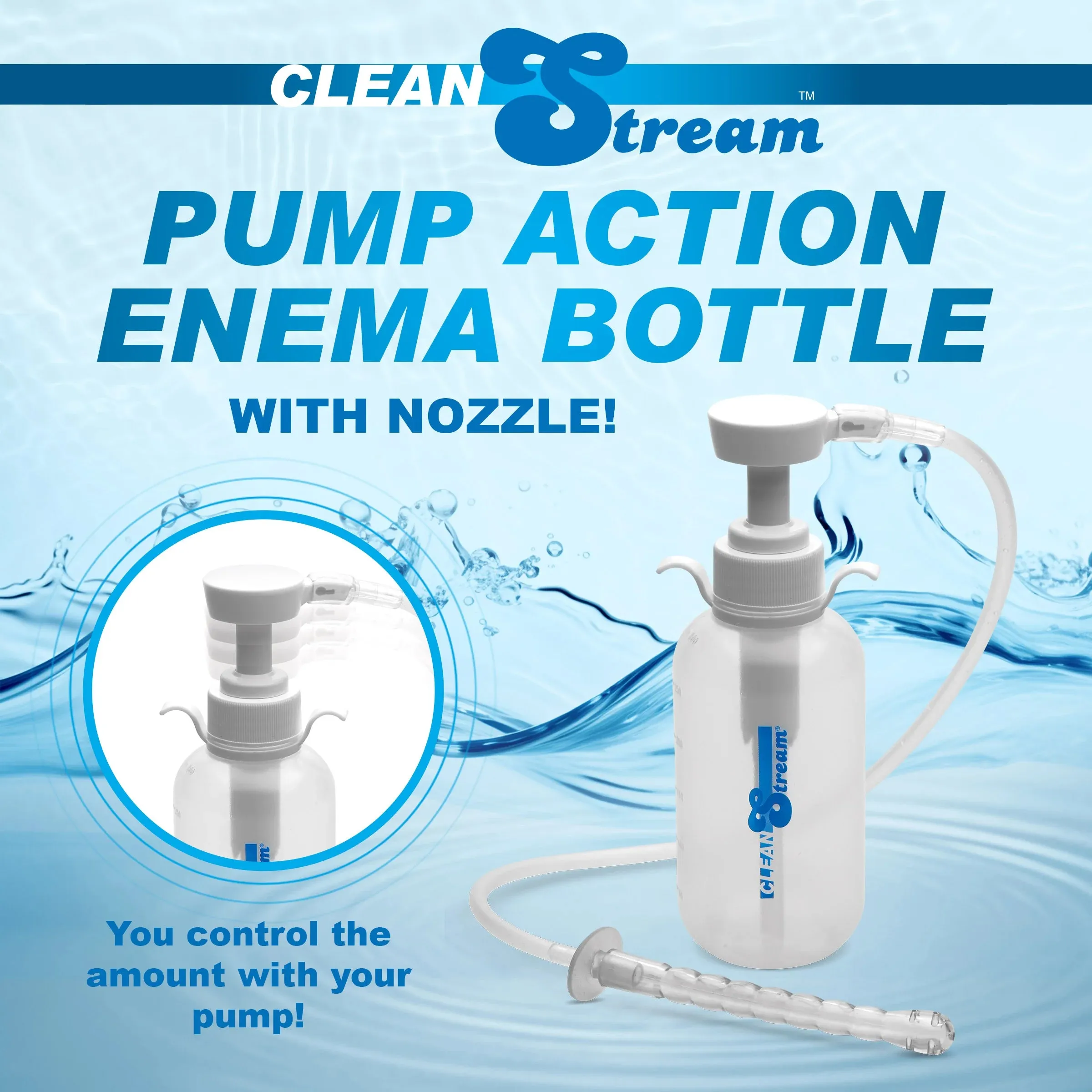 CleanStream Pump Action Enema Bottle