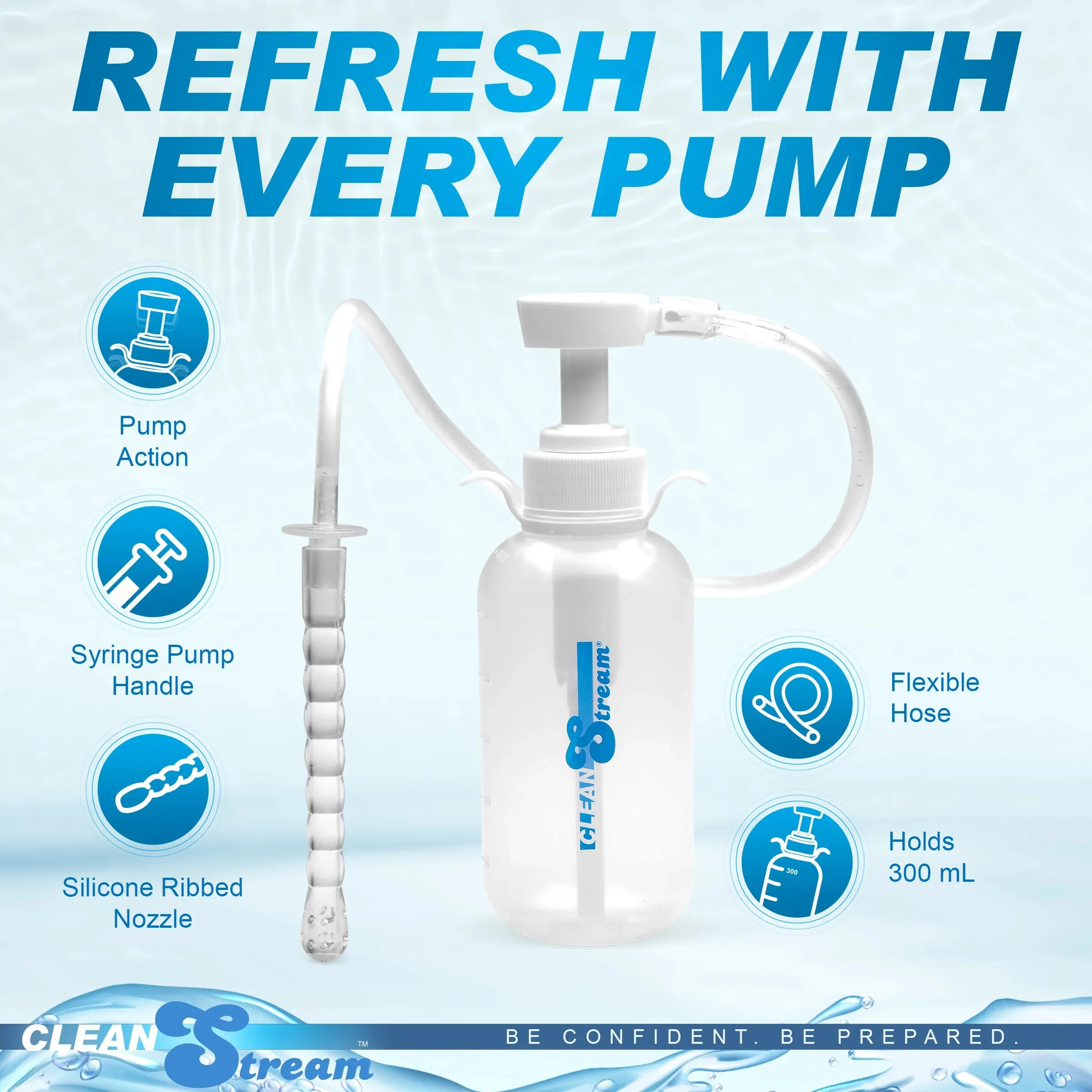 CleanStream Pump Action Enema Bottle