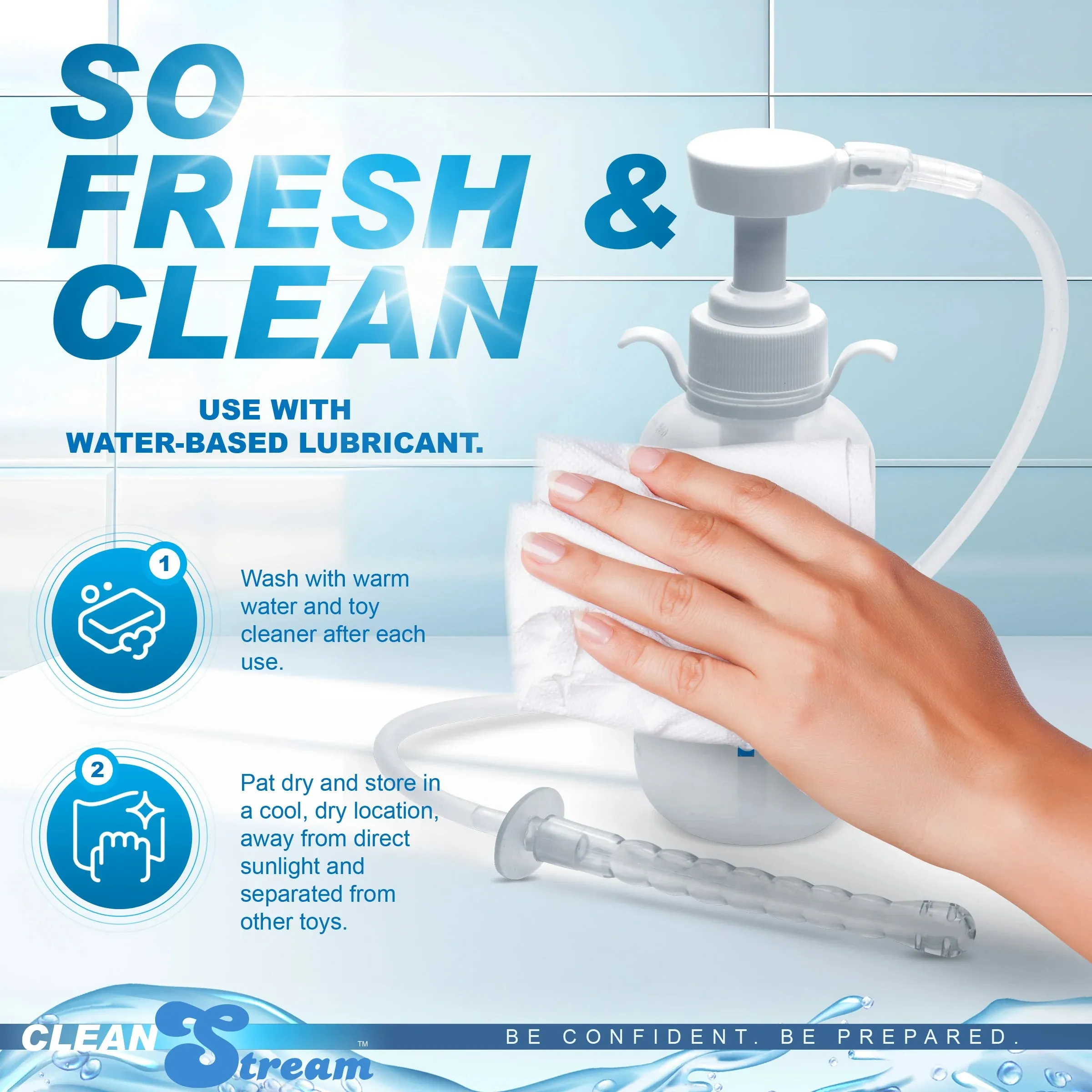 CleanStream Pump Action Enema Bottle