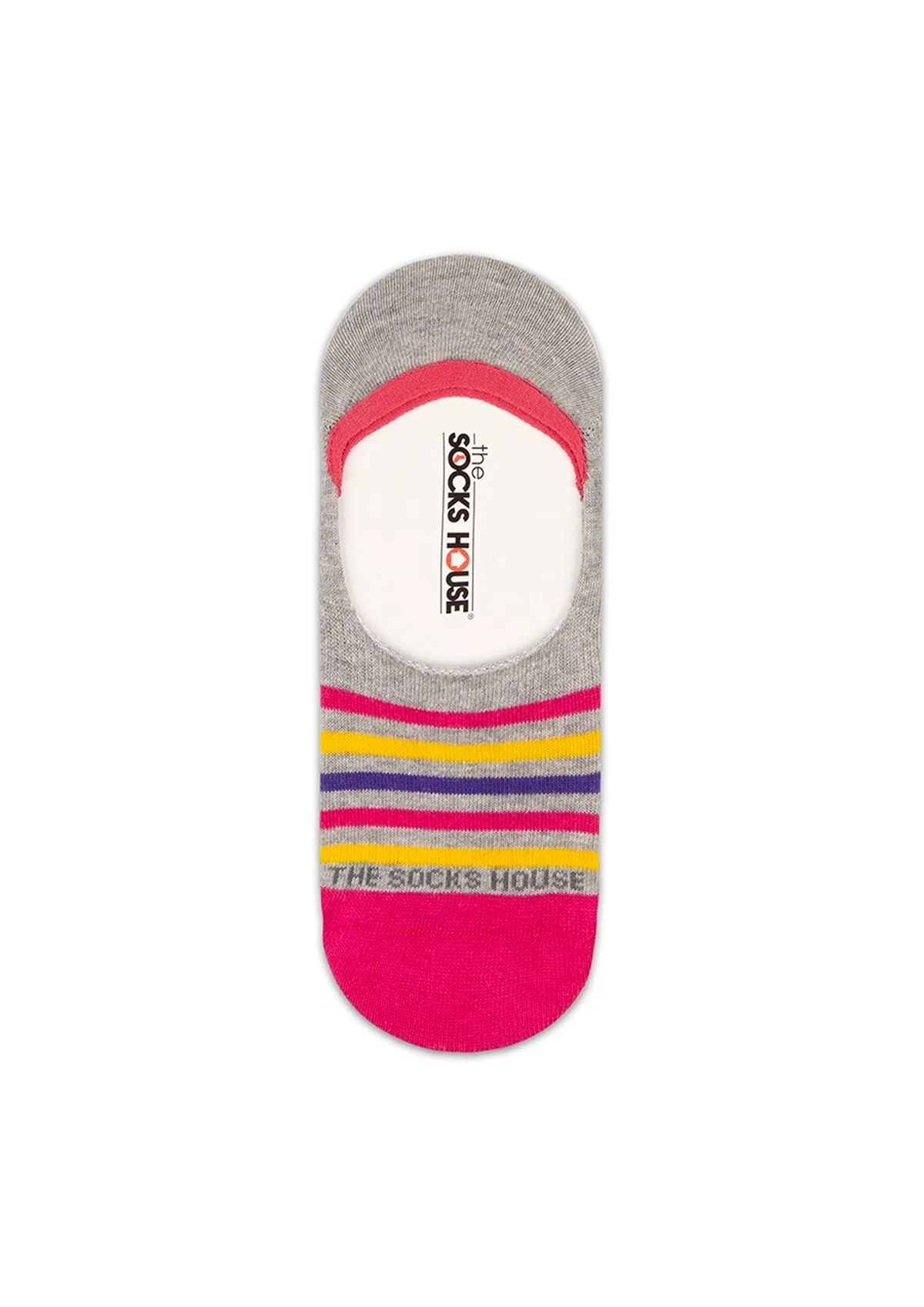 Colored Stripes Design Women Invisible Socks
