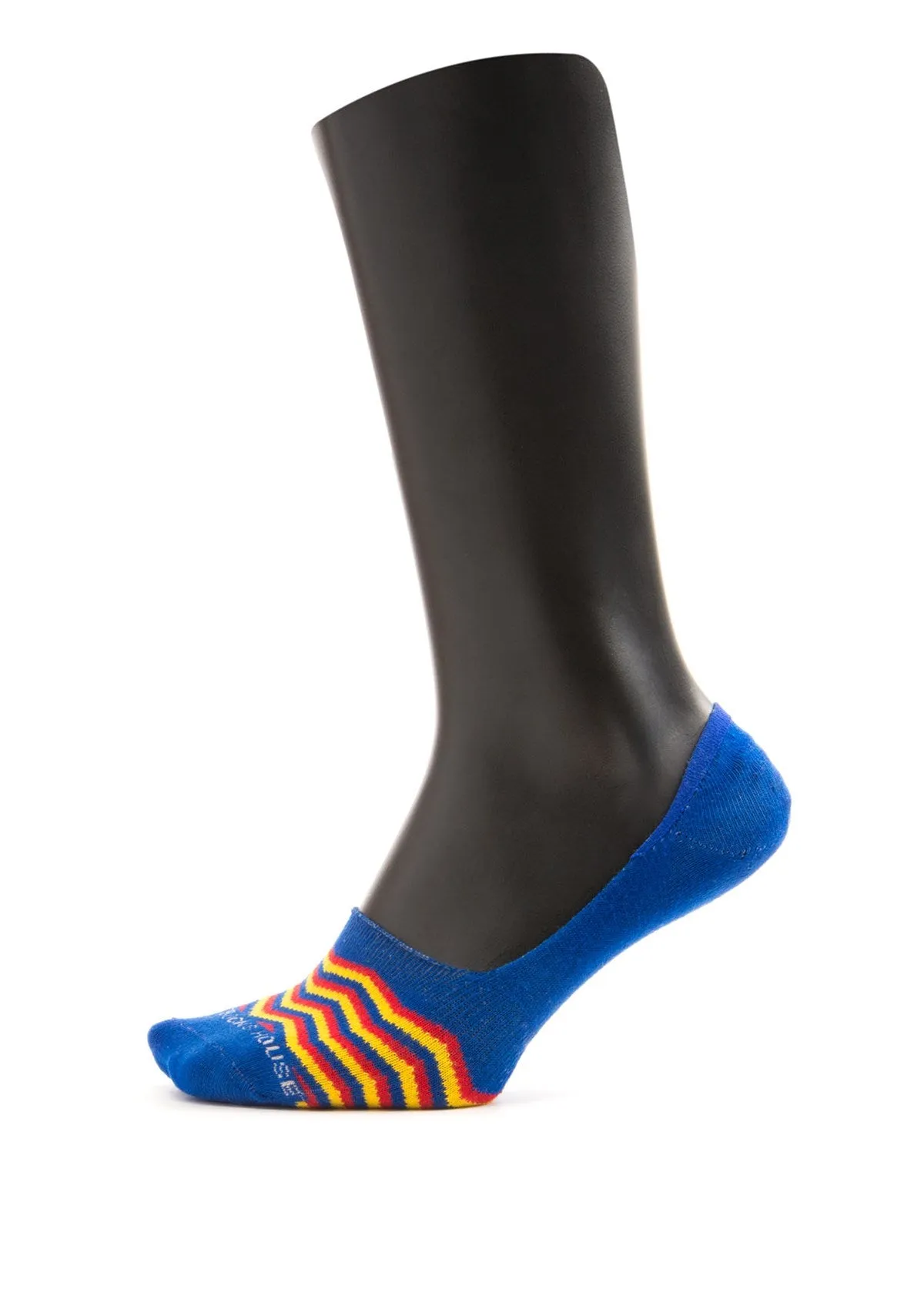 Colored Waves Design Men Invisible Socks