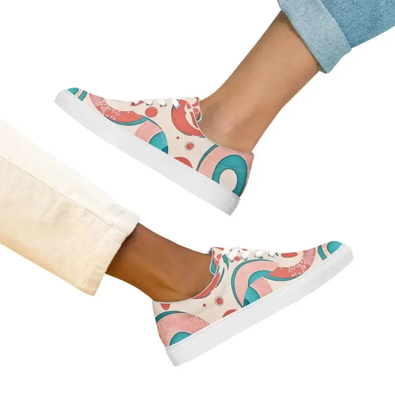 Colorful Canvas Shoes for Bold Womens Lace Up Looks