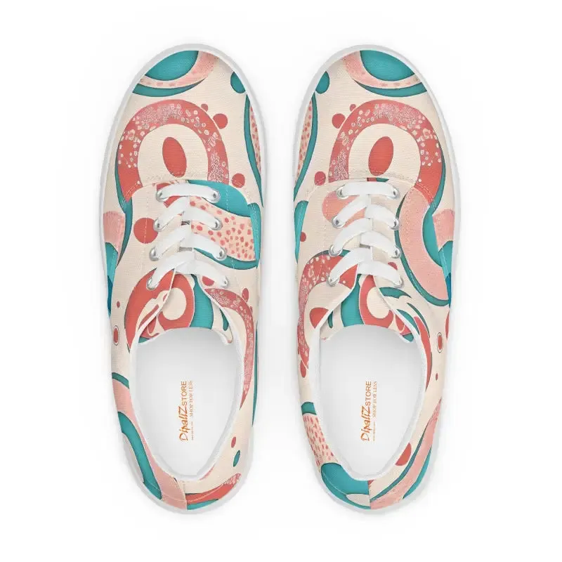 Colorful Canvas Shoes for Bold Womens Lace Up Looks