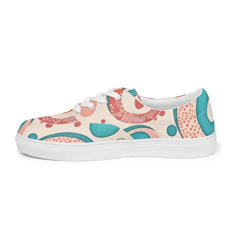 Colorful Canvas Shoes for Bold Womens Lace Up Looks