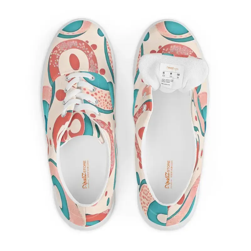 Colorful Canvas Shoes for Bold Womens Lace Up Looks