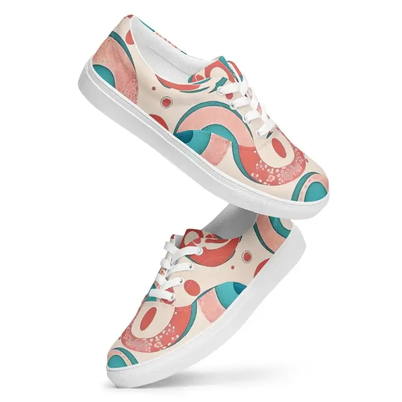 Colorful Canvas Shoes for Bold Womens Lace Up Looks