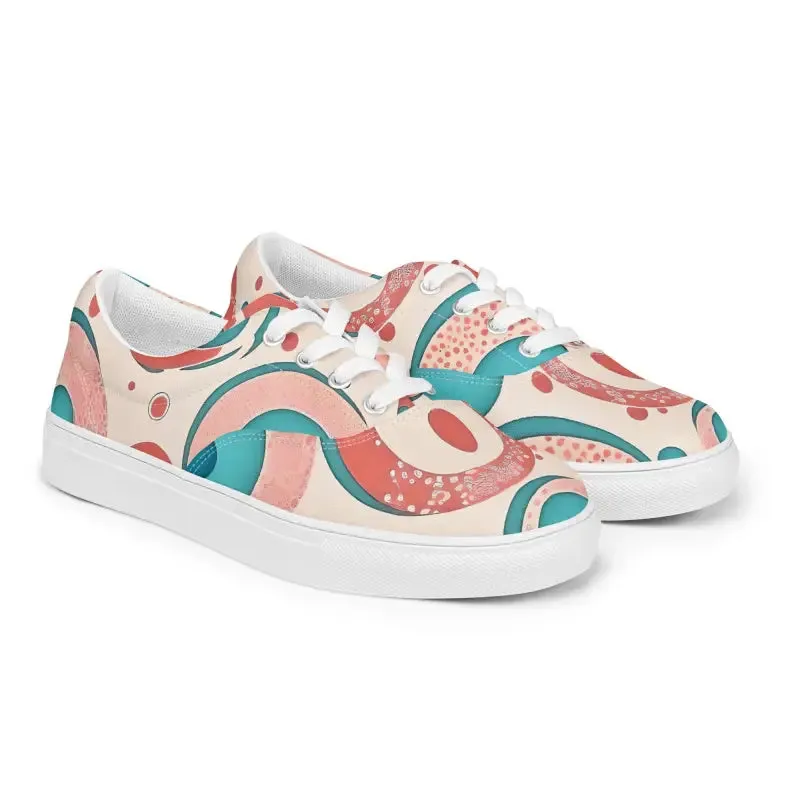 Colorful Canvas Shoes for Bold Womens Lace Up Looks