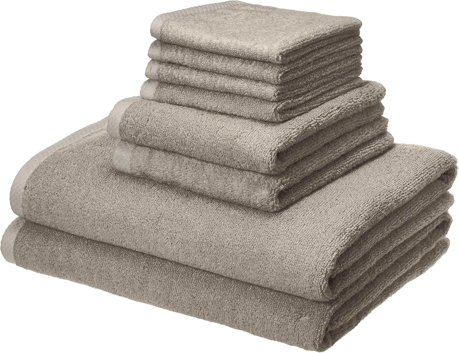 Cotton Washcloths, Quick-Dry, 12" X 12", 12-Pack, White