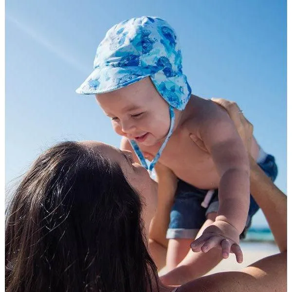 Dozer Flap Hat - Pufferfish Blue
