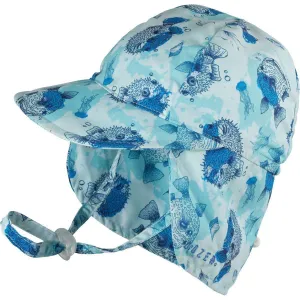 Dozer Flap Hat - Pufferfish Blue