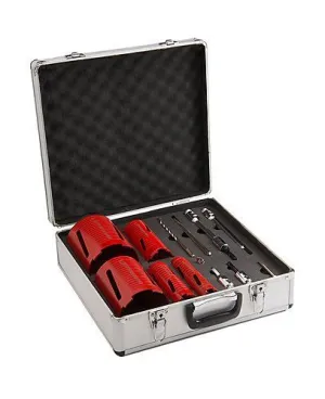 Dry core drill set