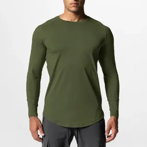 Elastic Long Sleeve Quick Dry T-Shirt: Hip Hop Fitness Top