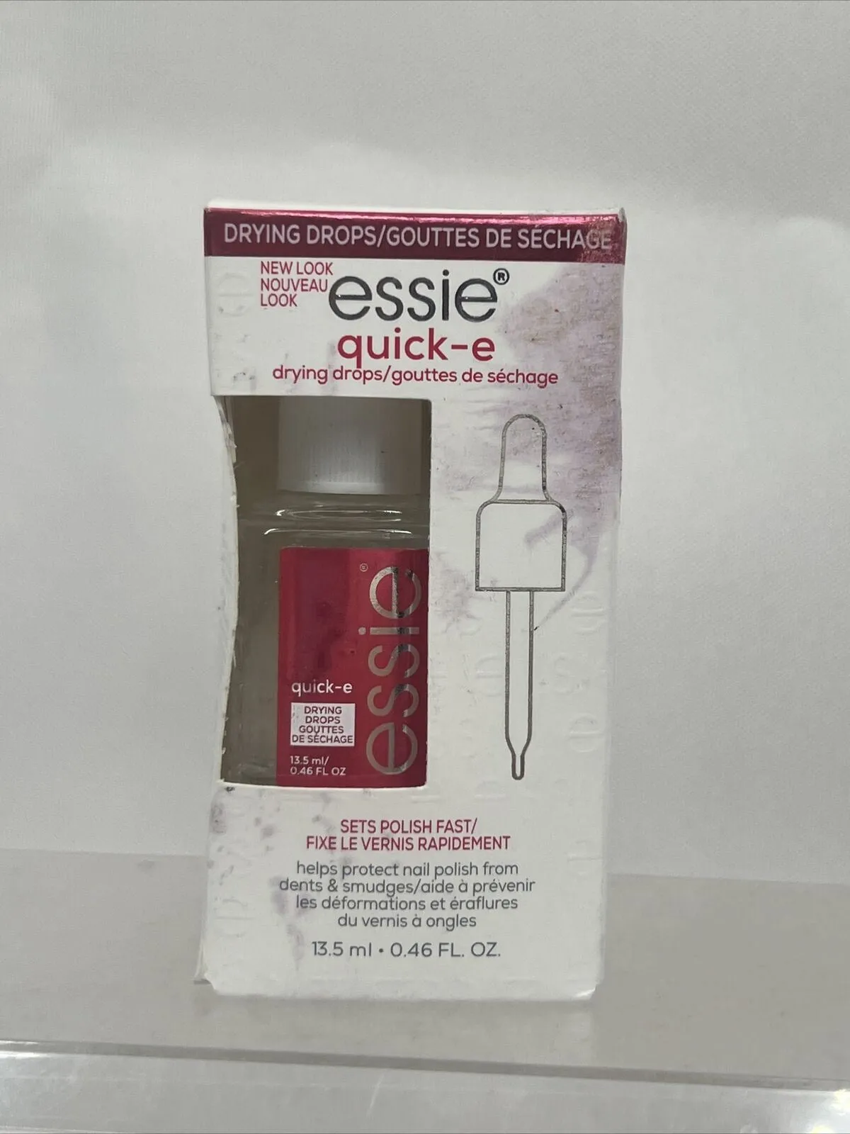 Essie Quick-E Drying Drops Fast Dry   Protect Solution 0.46 OZ COMBINE SHIPPING!