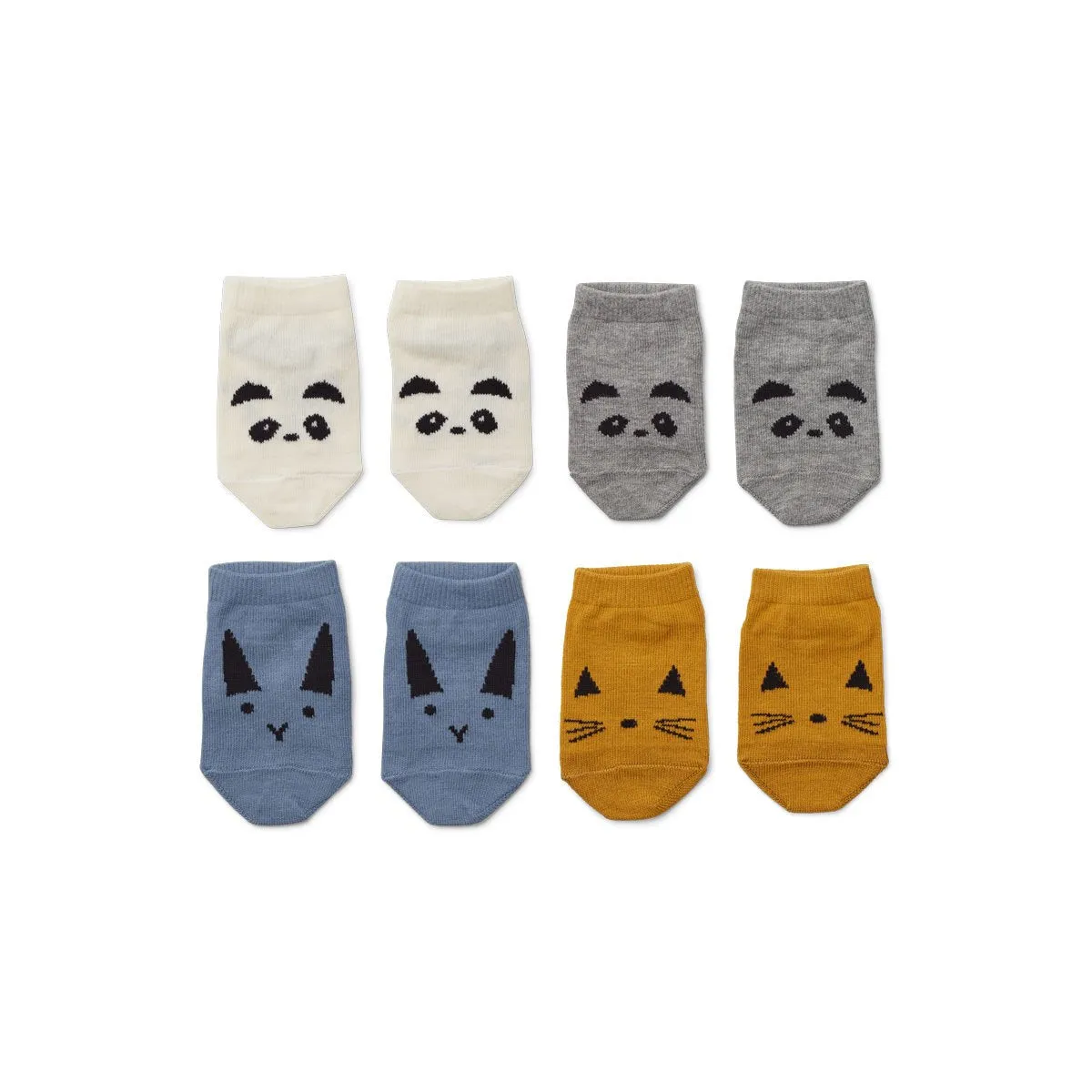 Fanny Footies 4 pack - Blue mix