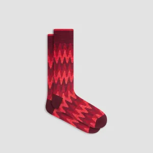 Flame Stripe Mid-Calf Socks