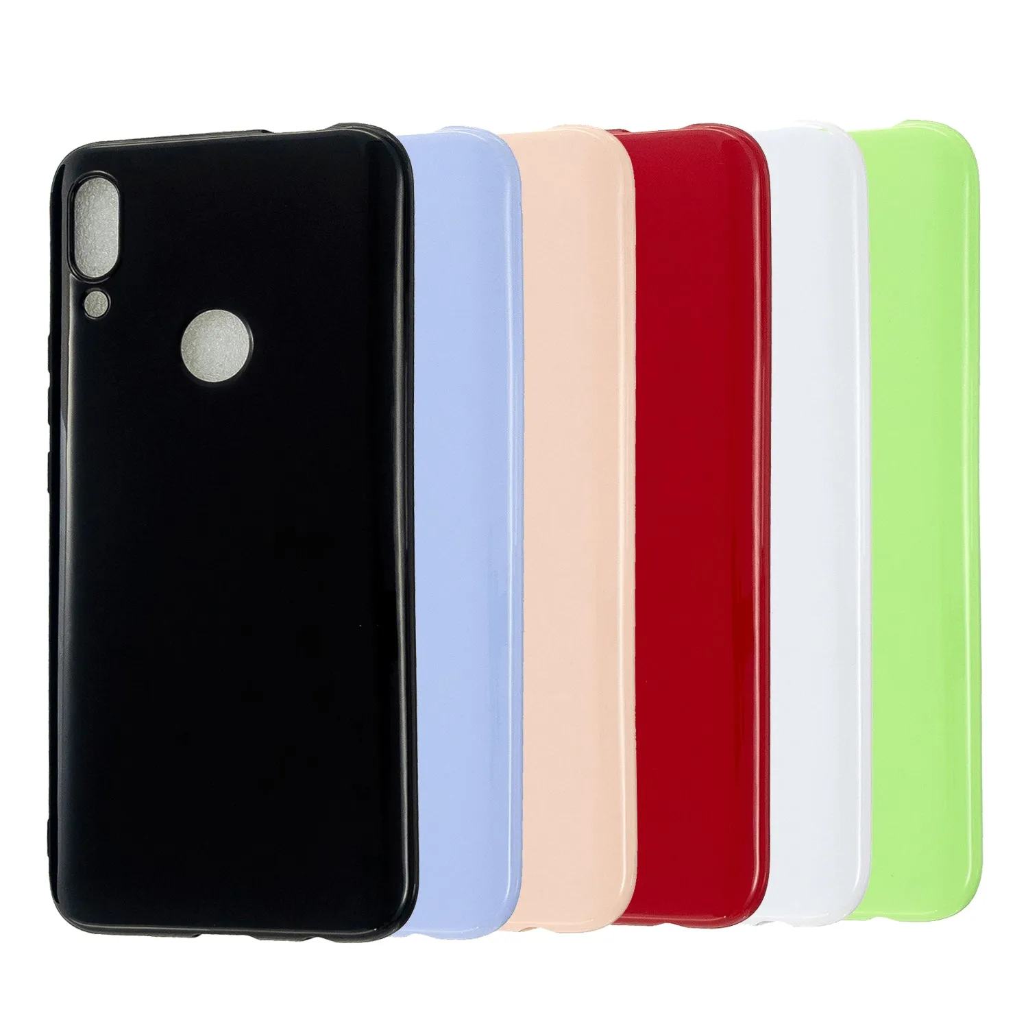 For HUAWEI Honor 10 Lite/P Smart/P Smart-Z 2019 Cellphone Shell Simple Profile Soft TPU Phone Case  Fluorescent green