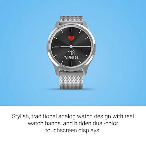Garmin vivomove Luxe Silver Milanese