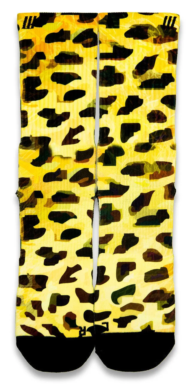 Golden Leopard CES Custom Socks