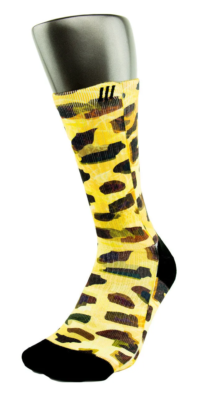Golden Leopard CES Custom Socks