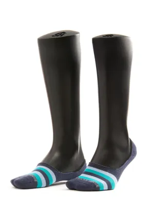 Green Stripes Design Men Invisible Socks