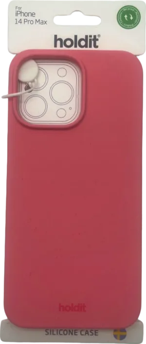 Holdit Pink Silicone Case for iPhone 14 Pro Max