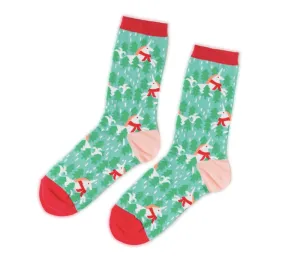 Holiday Unicorn Crew Socks