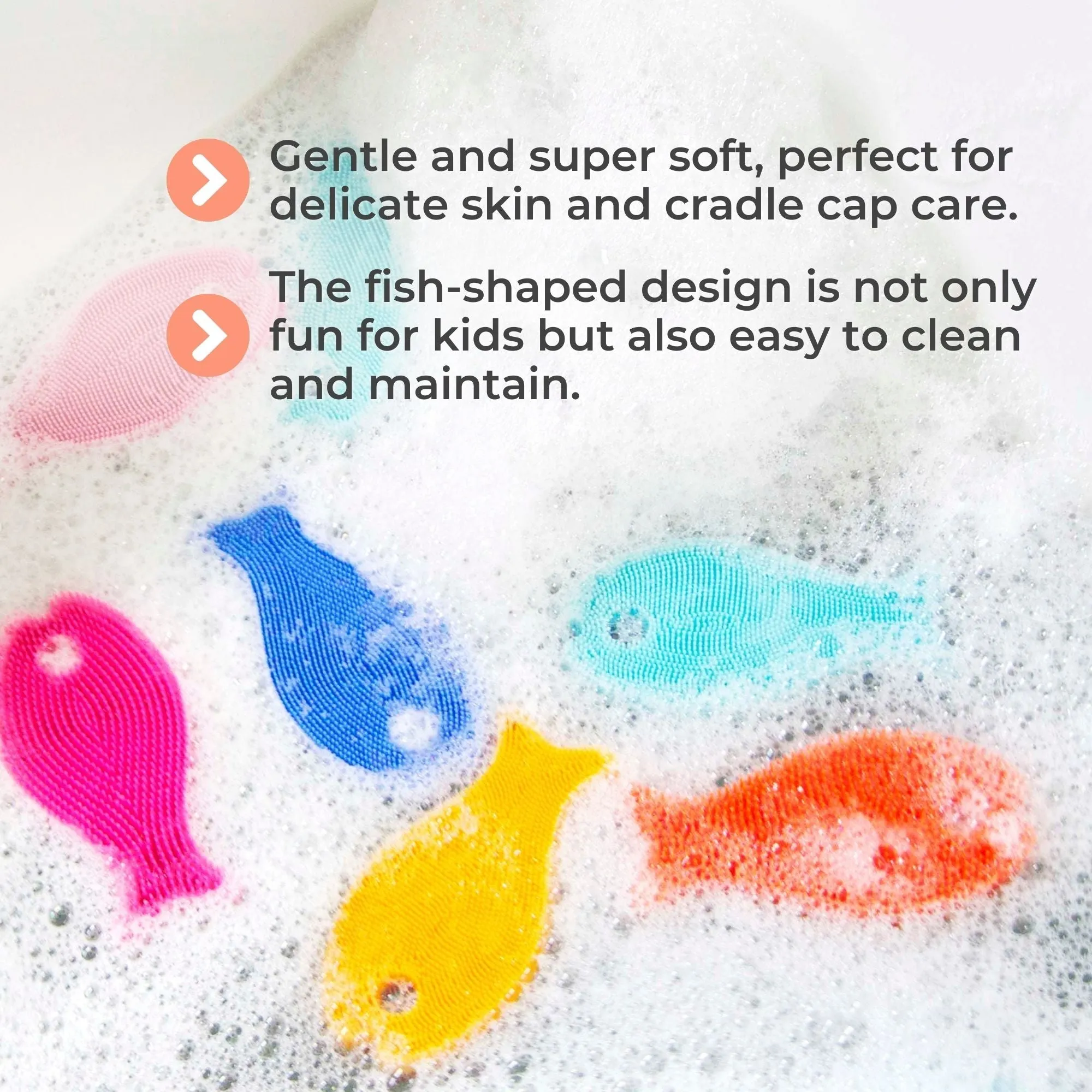 Innobaby Silicone Fish Bath Scrub