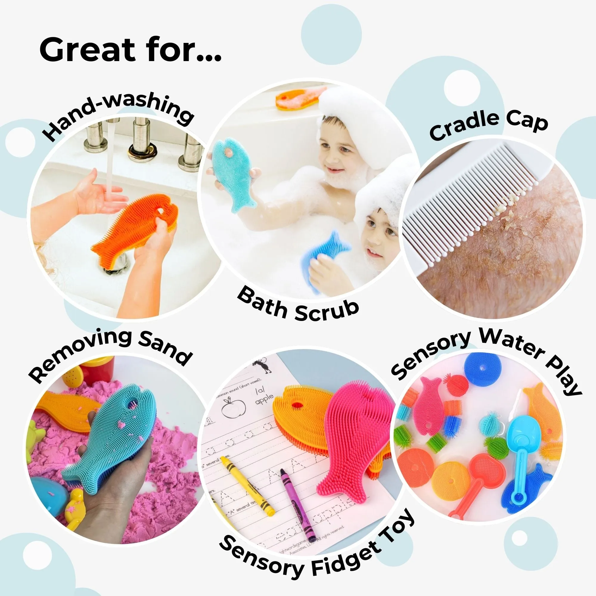 Innobaby Silicone Fish Bath Scrub