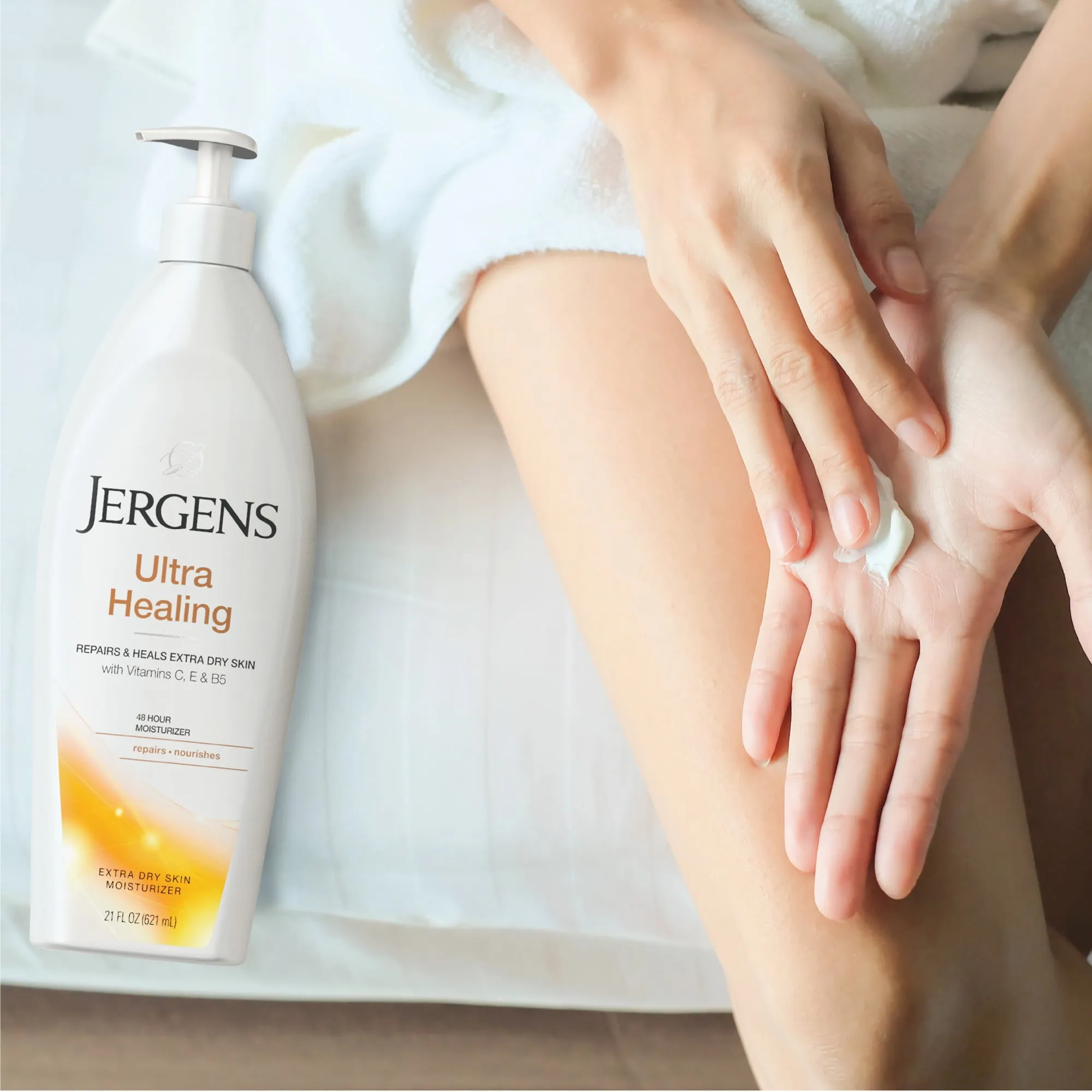 Jergens Ultra Healing Dry Skin Moisturizing Body Lotion, Quick Absorption, 32 Oz